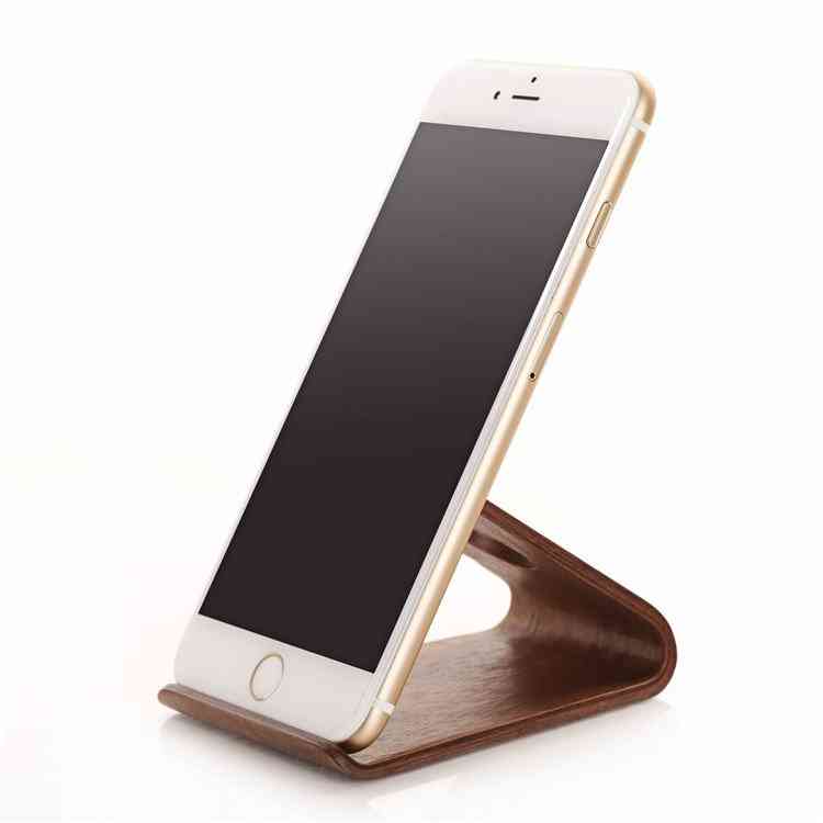 Ohýbaný stojan na smartphone ze dřeva