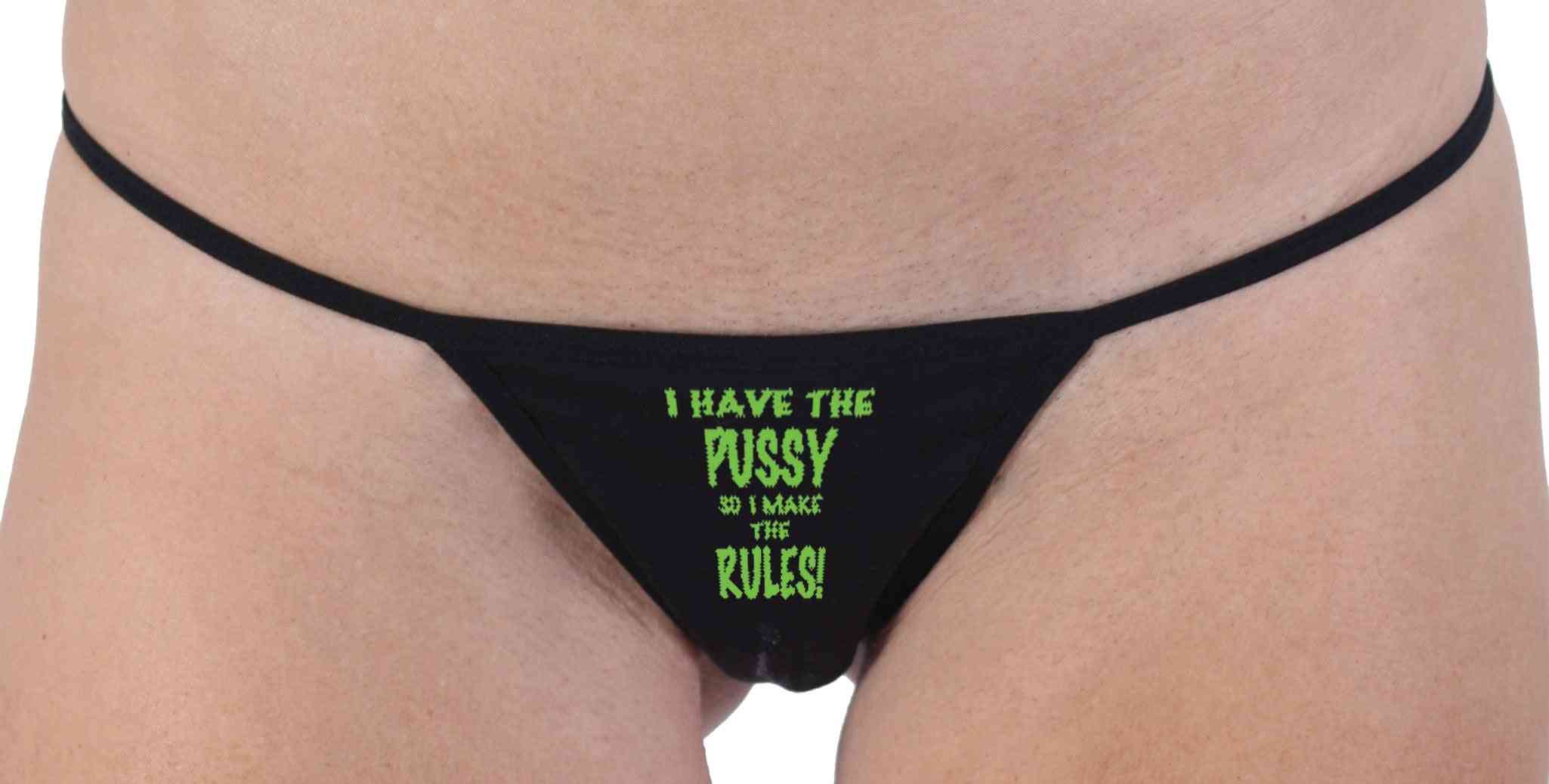 Thong G-string- I Have The, I Make The Rules, Underwear