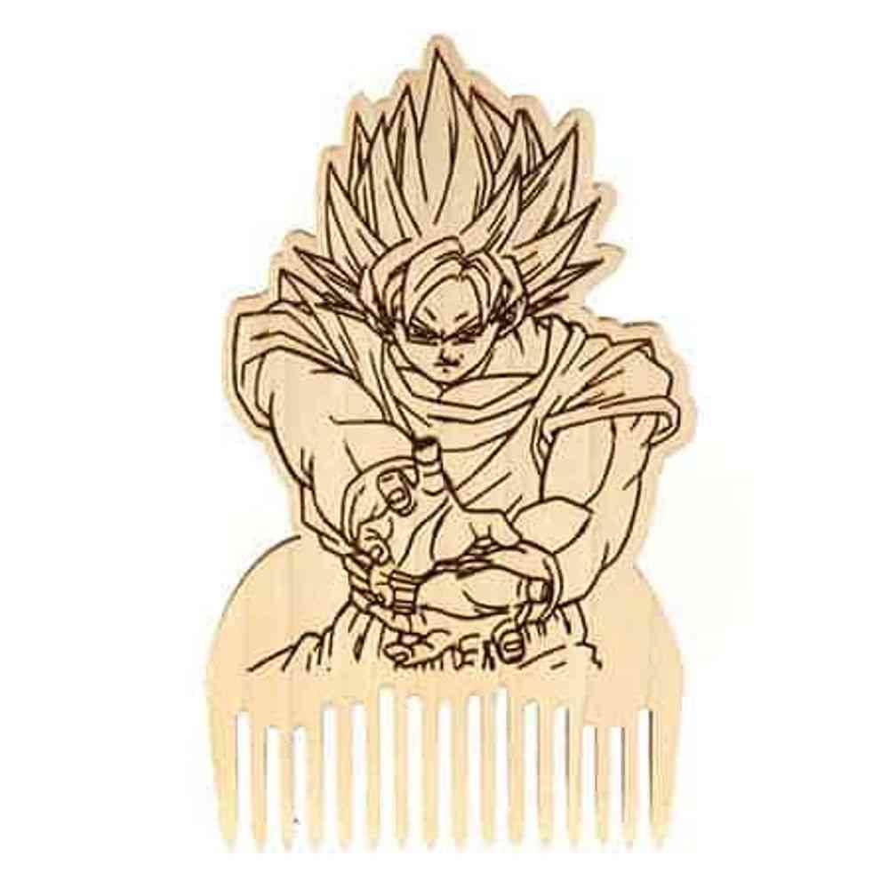 Dragon Ball Z Goku Drewniany grzebień do brody