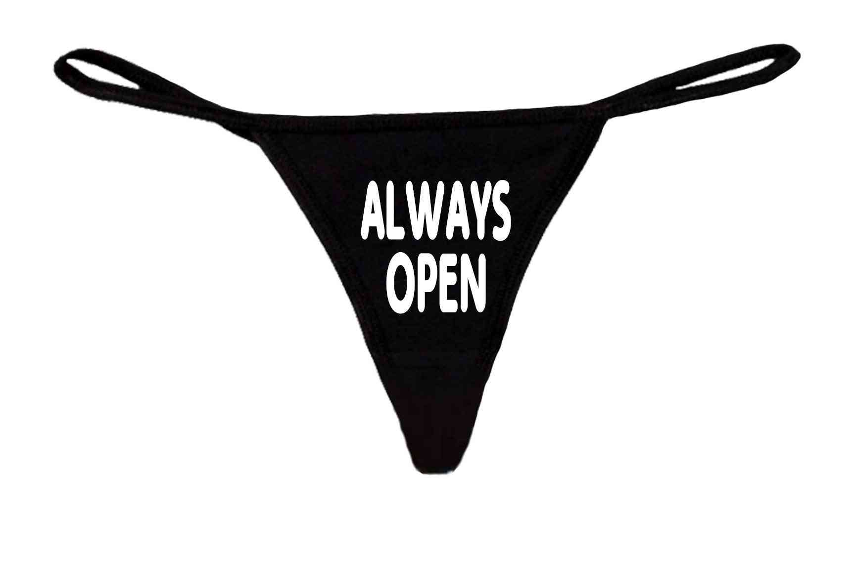 Womens Thong Always Open, Lingerie Panties