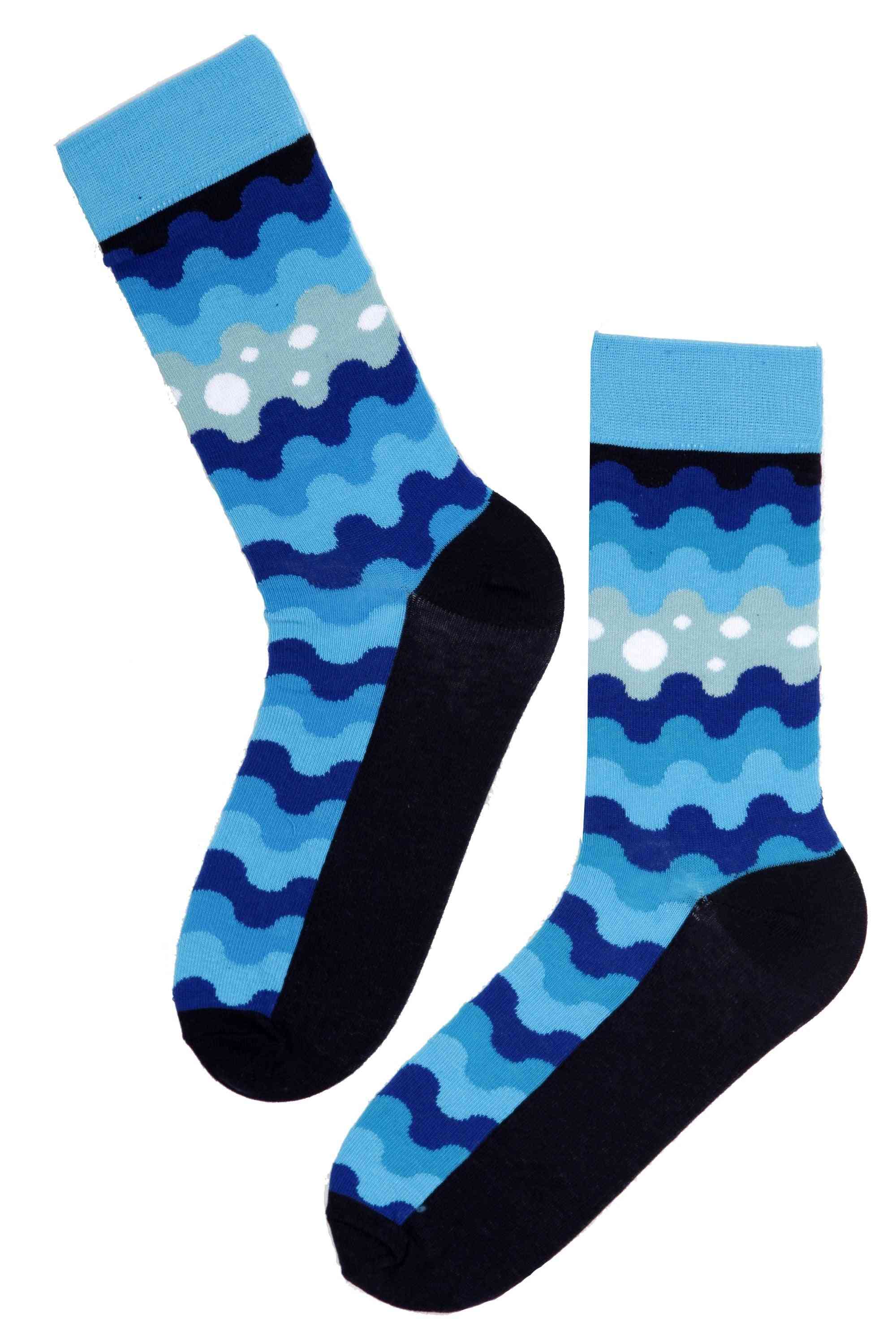 памучни чорапи с вълнен модел