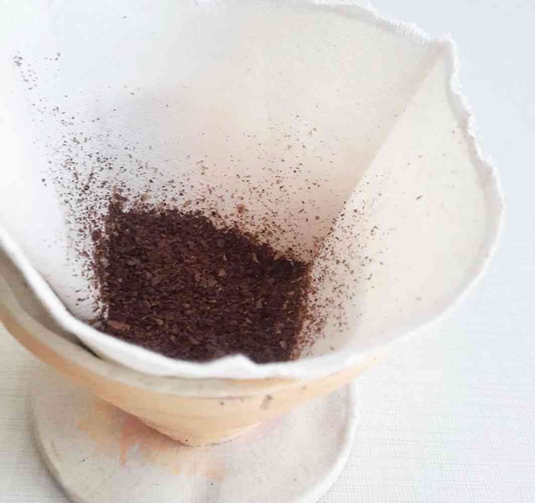 Herbruikbare katoenen koffiefilter