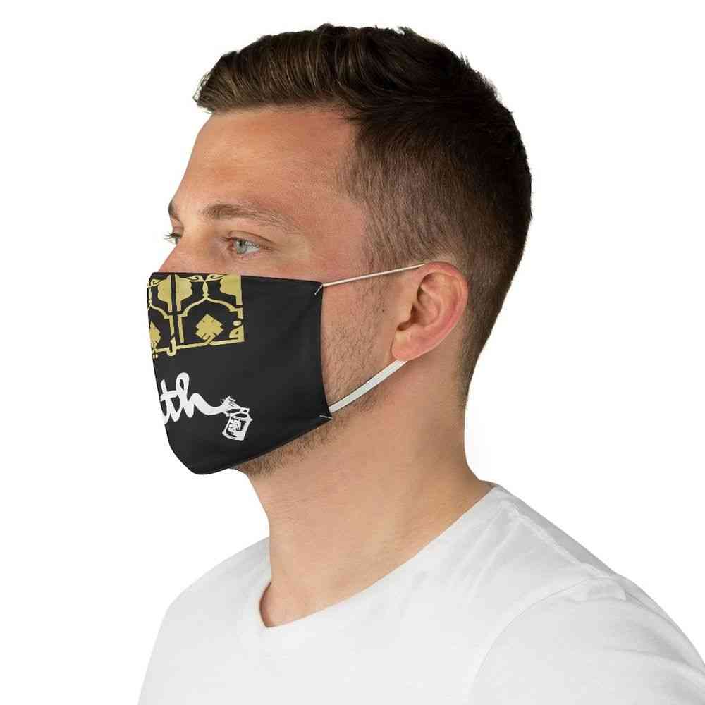 Two-layers Black Faith, Fabric Face Mask
