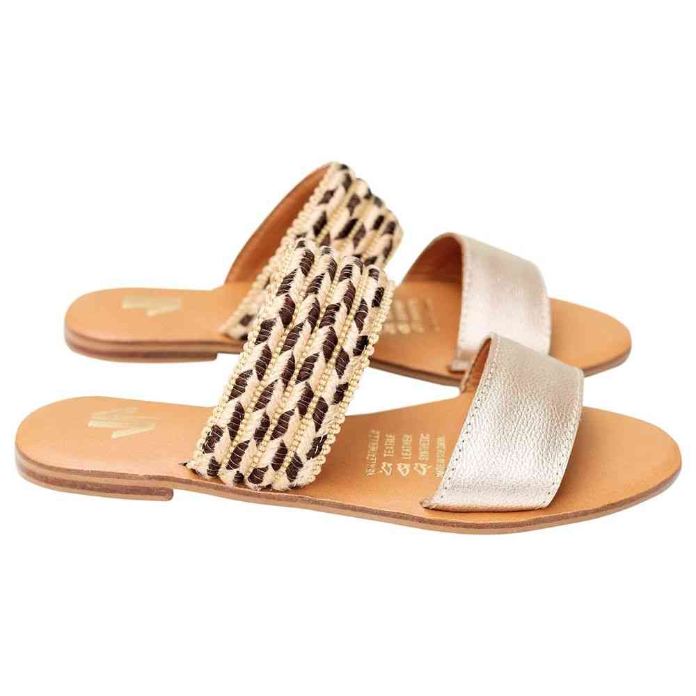 Genuine Colombian Leather, Flat Sandals