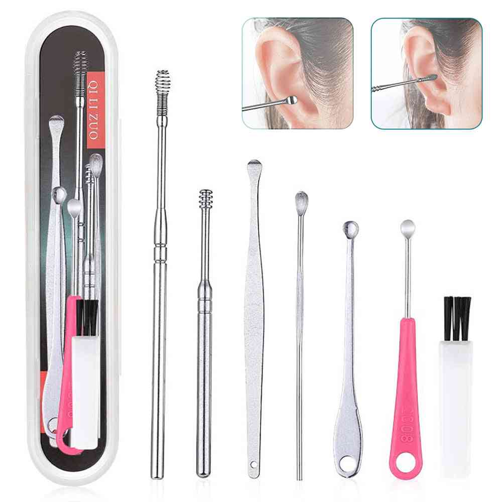 Portable And Lightweight Stainless Steel Ear Clean Tool Set