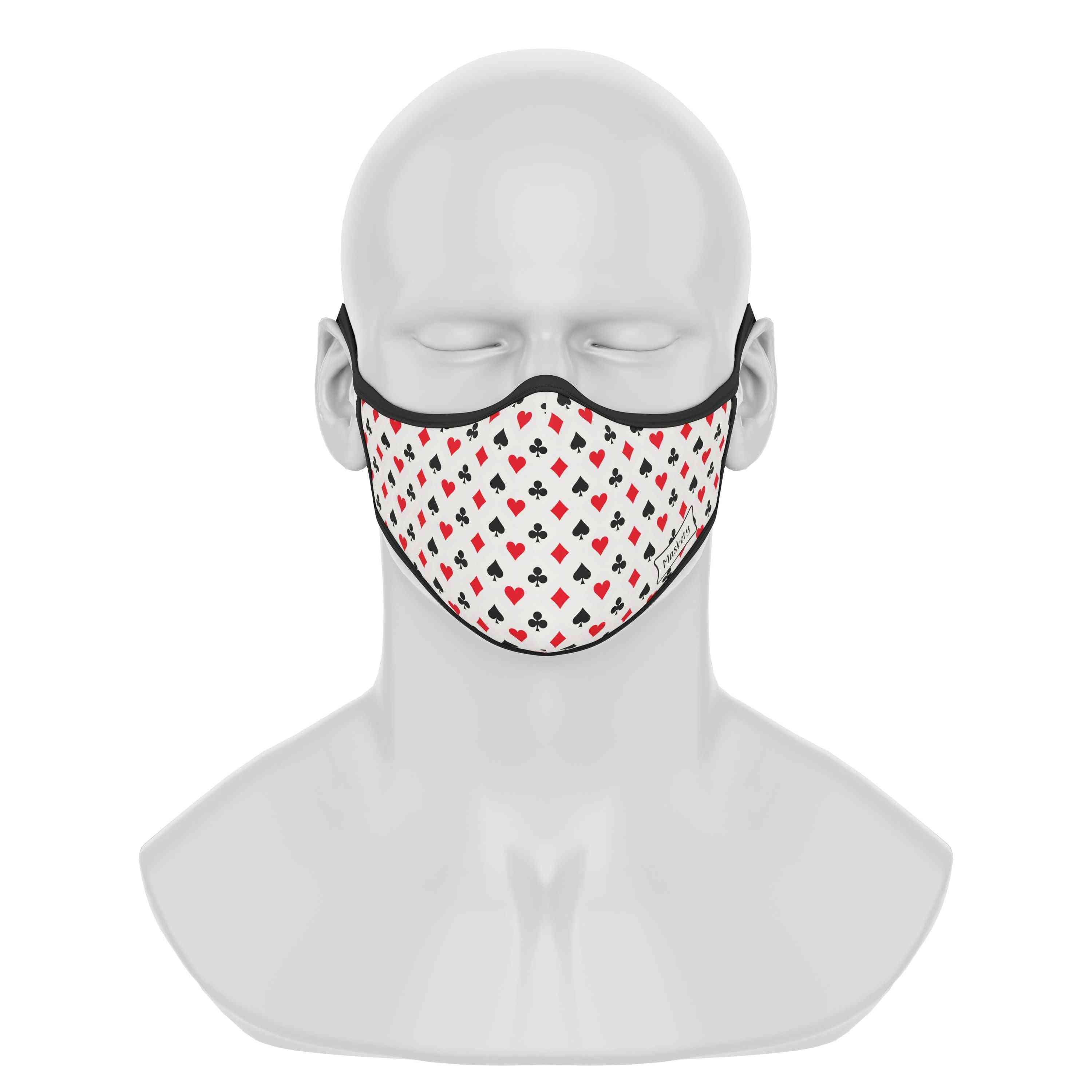 Gambler print prémiová obličejová maska