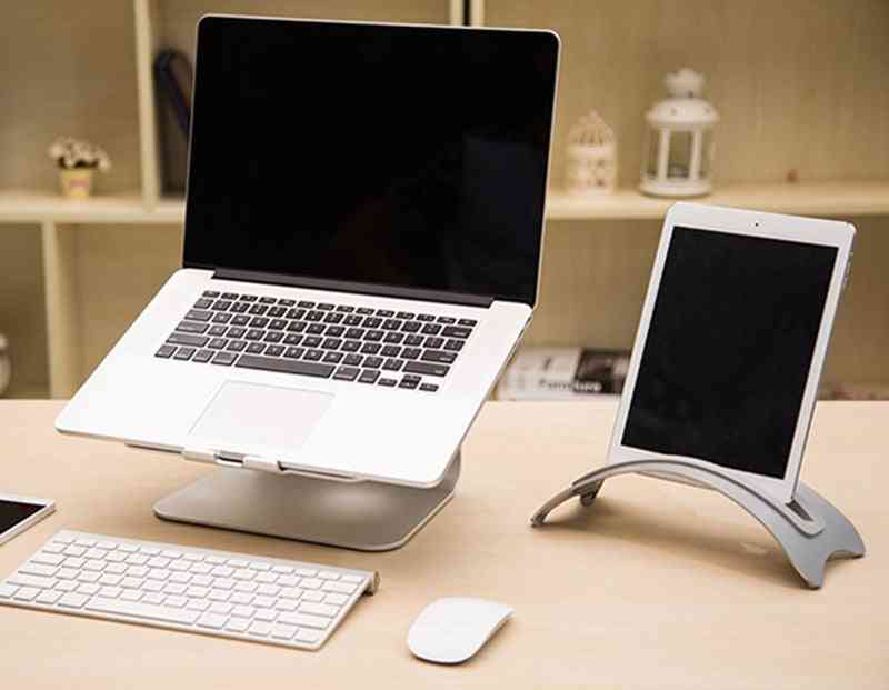 Soporte de escritorio macbook con arco de aluminio
