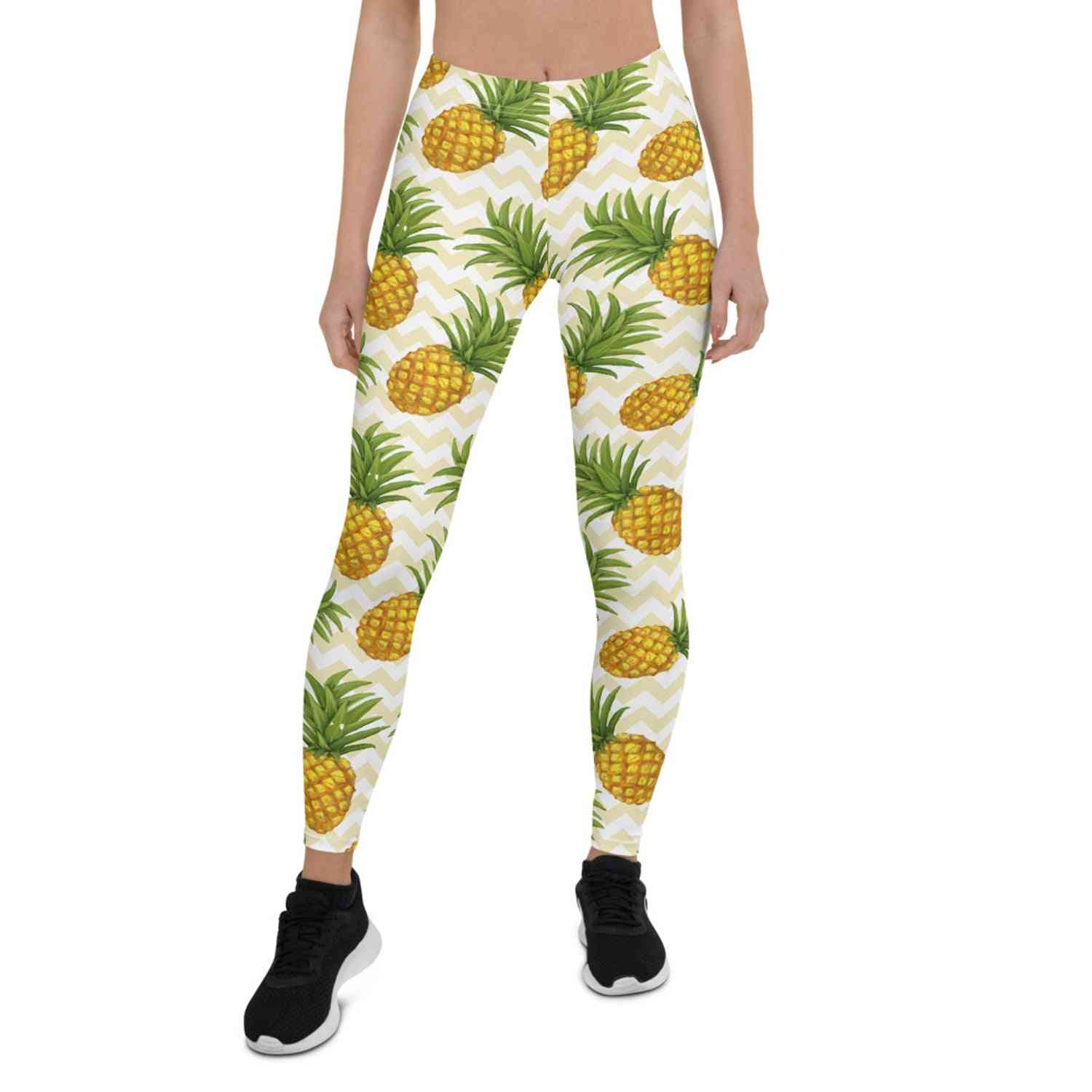 Womens Pineapple Printed Design Leggings