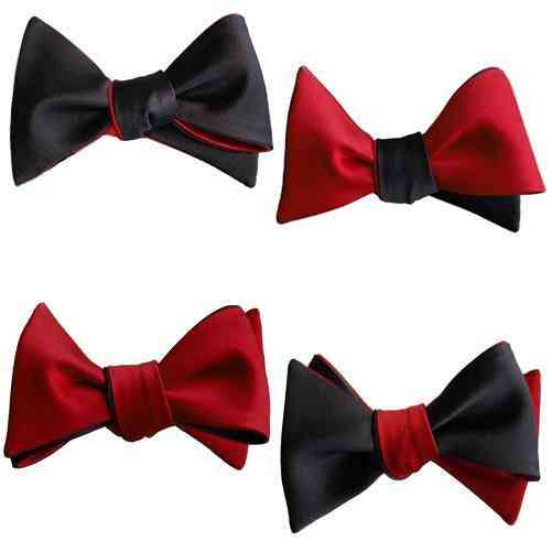 Red And Black Butterfly Bow Tie