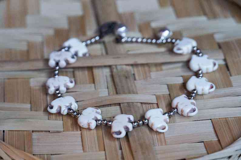 Bracelets de cheville en perles simples