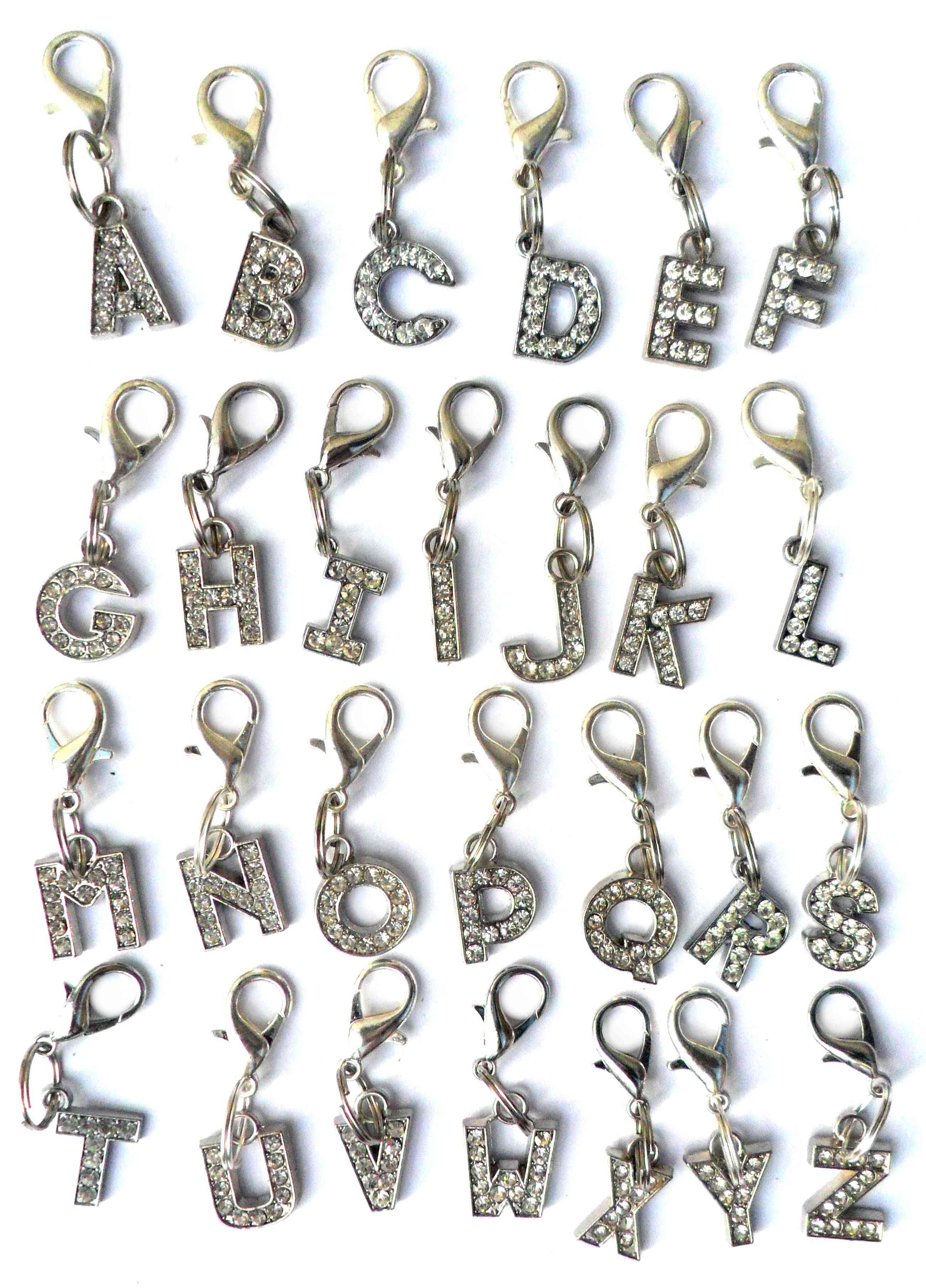 A-z Crystal Letter- Pet Charms