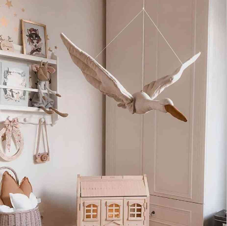 Stuffed Soft Plush- Swan Wall Hanging For Kid's Room Decore