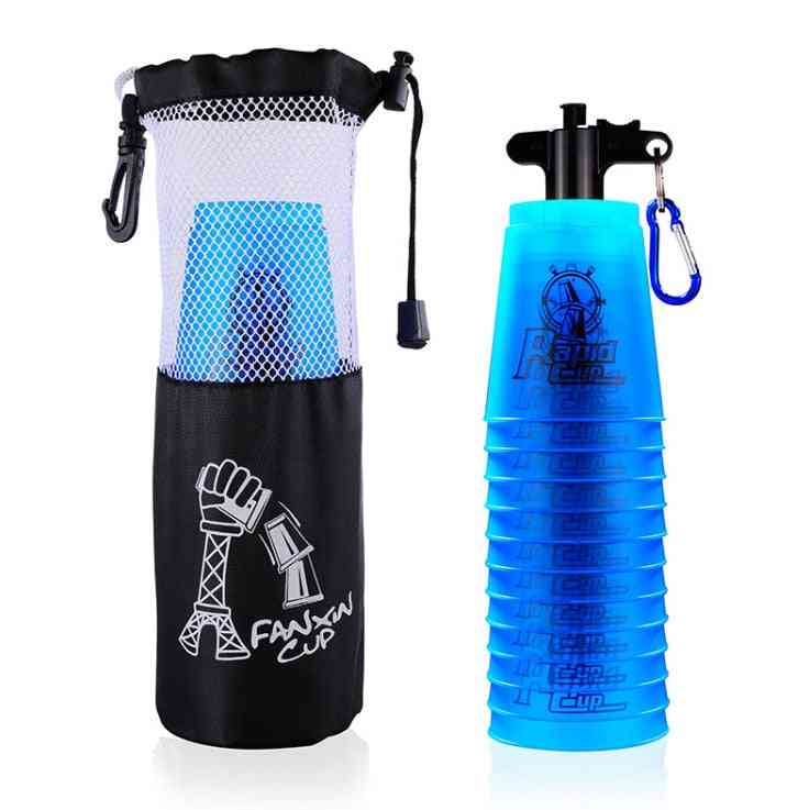 Speed Cups With Net Bag Hand Lever Sports Special Toy