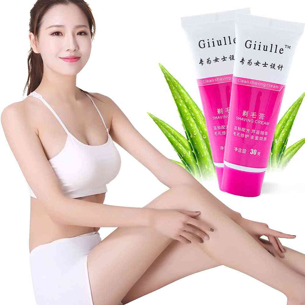 Woman Special Mild Skin Legs, Armpit Hair Shaving Aloe Foam Cream, Reduce Friction