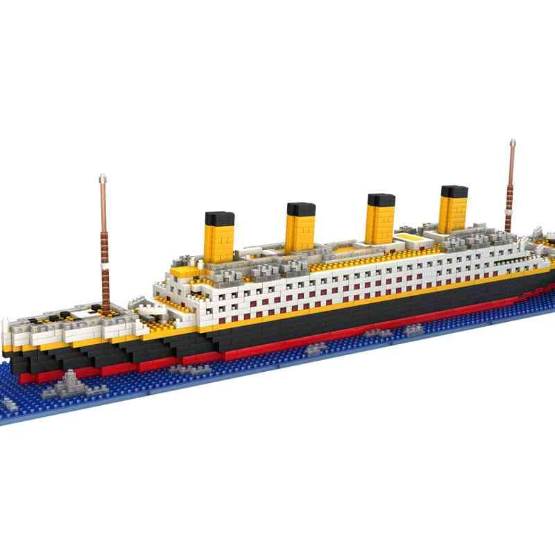 Titanic Model Large Cruise Ship / Boat Diy Building Blocks Classics Toy