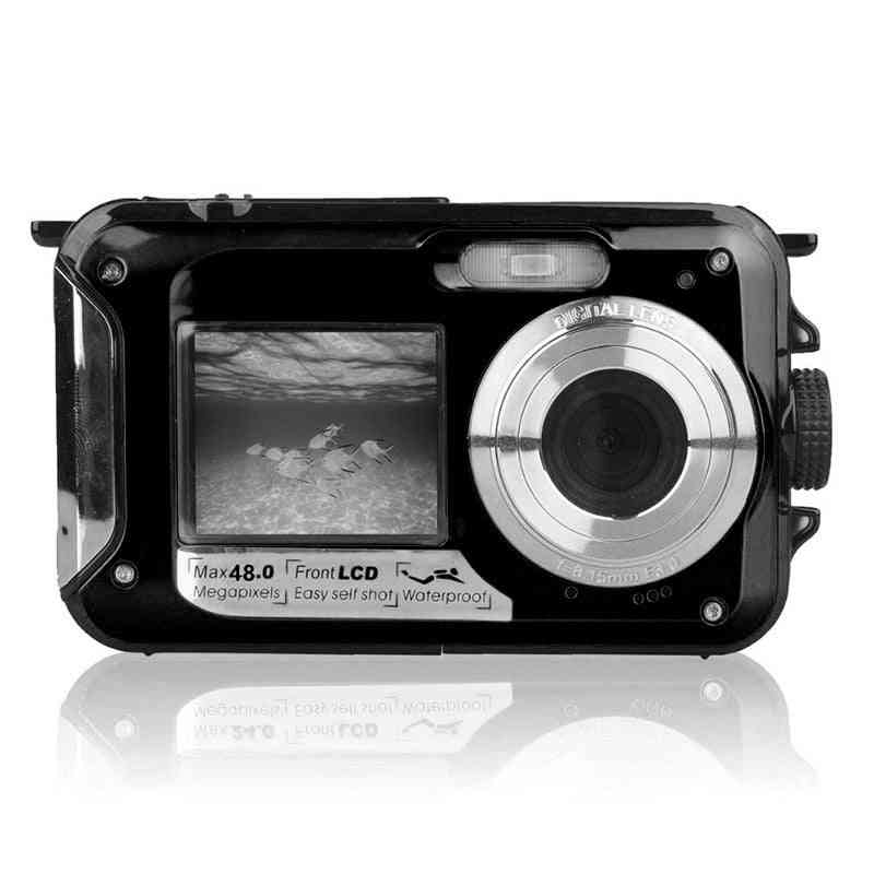 48mp Waterproof Digital Camera- Dual Screen Video Camcorder