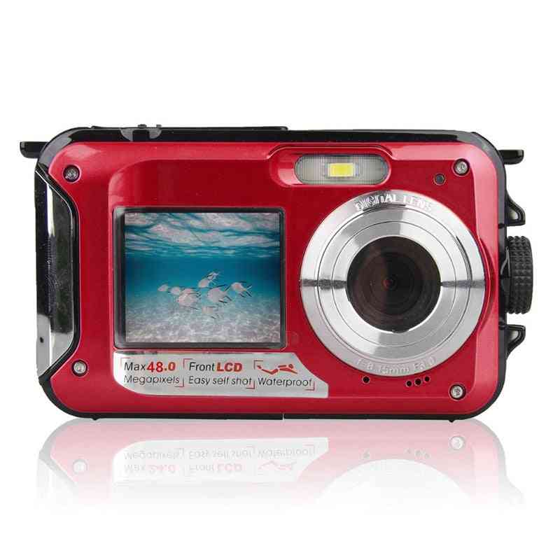 48mp Waterproof Digital Camera- Dual Screen Video Camcorder