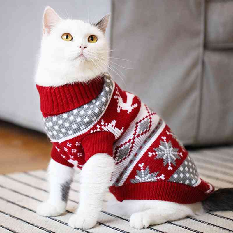 Vánoční svetr kočičí / psí svetr zimní oblečení