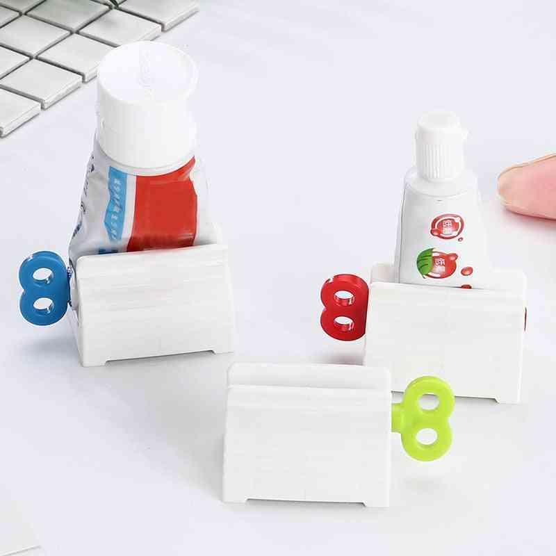 Plastic Toothpaste Tube Squeezer Easy Dispenser Rolling Holder