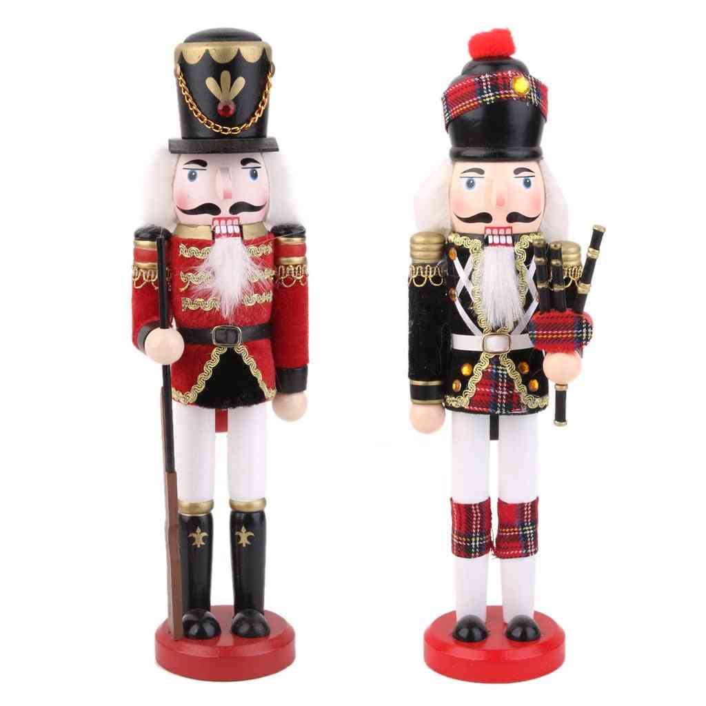 Traditional Wooden Soldier Nutcracker Ornaments For Decorations
