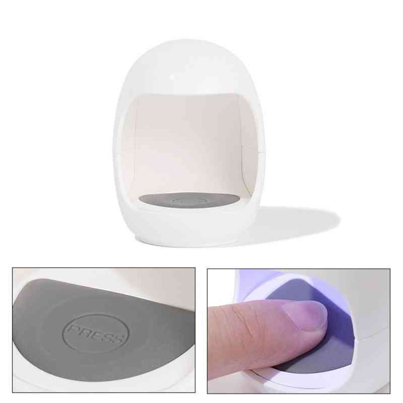 צורת ביצה 3w- מנורת LED UV, מכונת מחבר USB לציפורן אצבע אחת