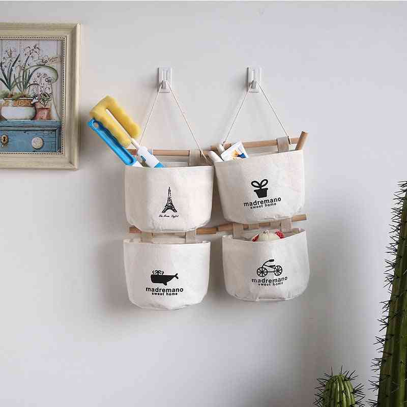 Pockets Fabric Wall, Door Hanging Storage Bags For Sundries