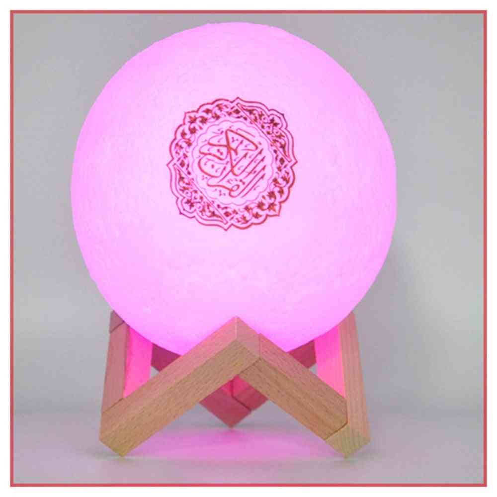 Wireless Bluetooth- Night Moon With Remote Control, Touch Lamp Light, Quran Speaker