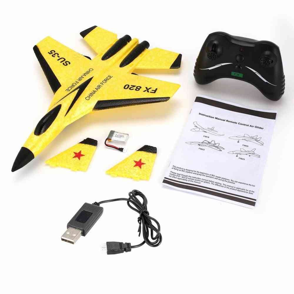 Hand Throwing Fixed Wing Model Plane, Remote Control Educational Toy For
