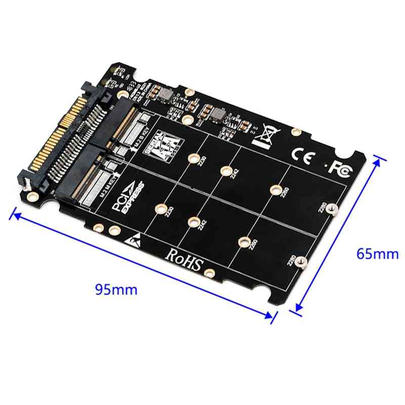 M.2 Ssd To U.2 Adapter, 2 In1 M.2 Nvme And Sata-bus Ngff Piece M2 Converter