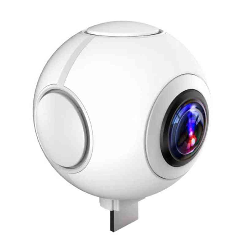 360-degree Panoramic Camera High-definition Fisheye Dual-lens Mobile Phone Vr Sports Selfie 1080p