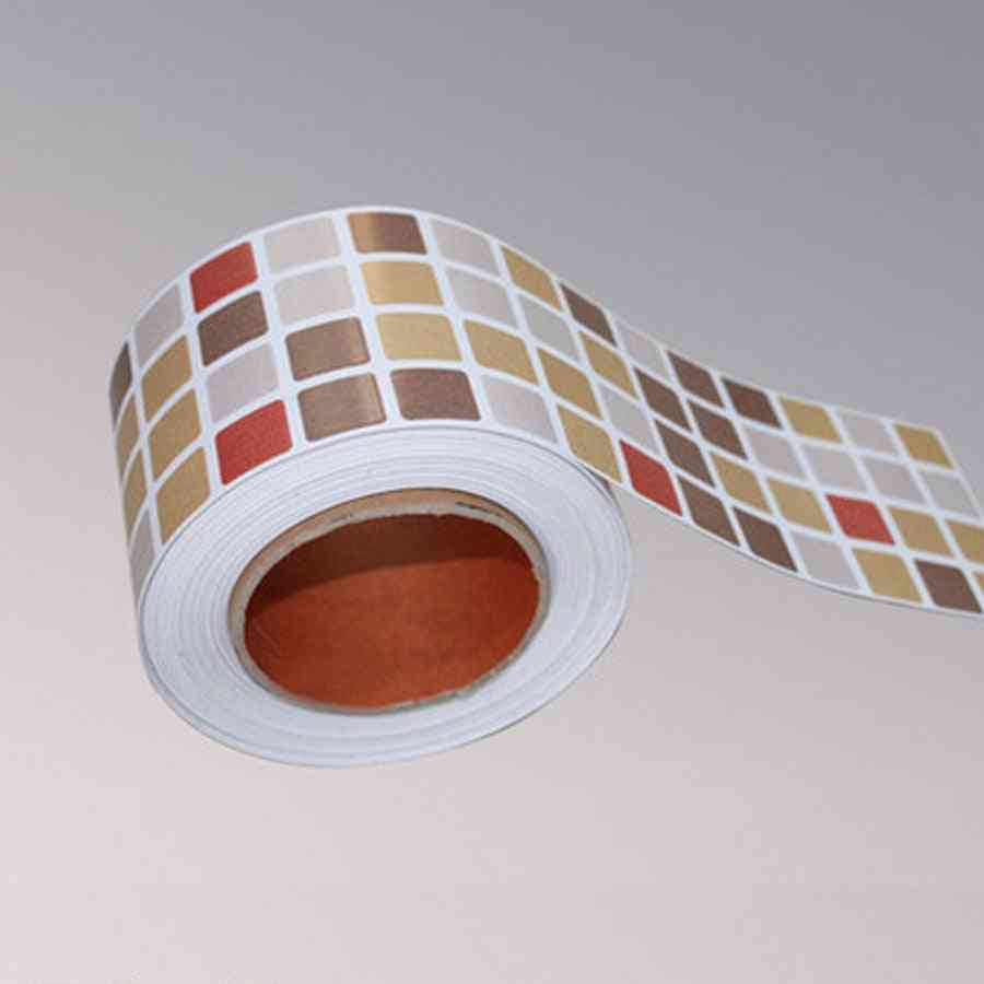Paper Back Vinyl Wallpapers Tile Sticker