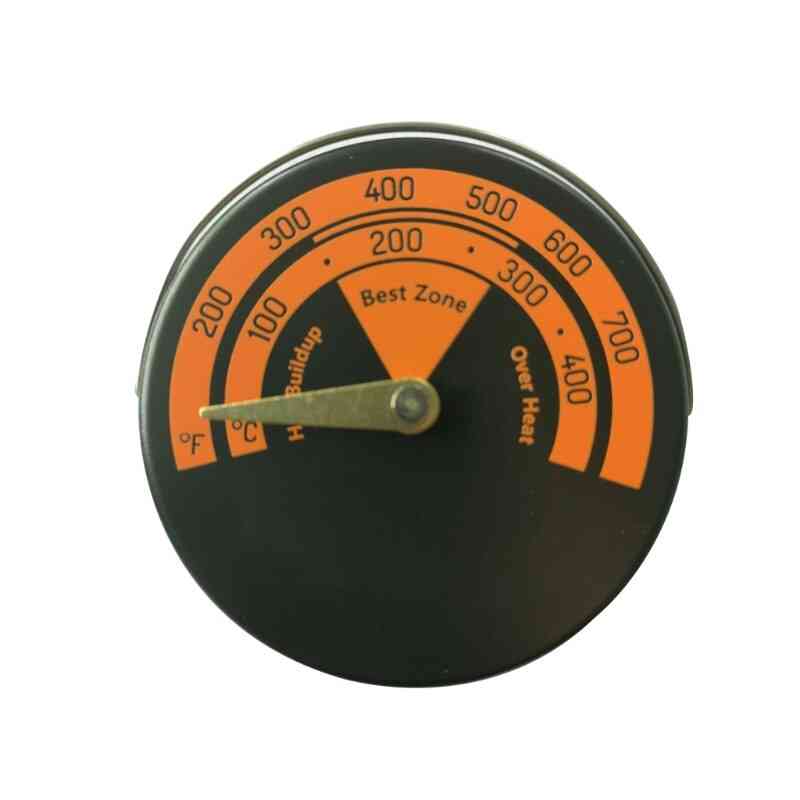 Thermomètre de poêle de ventilateur de cheminée magnétique