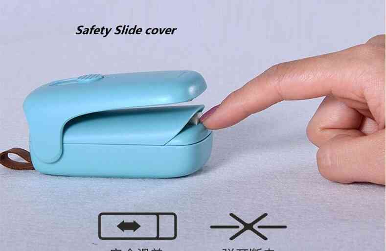 Mini sigilant portabil de uz casnic presat manual pentru pungi cu alimente