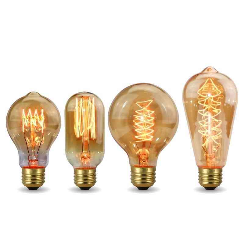 Vintage retro filament, ampul-glødelampe