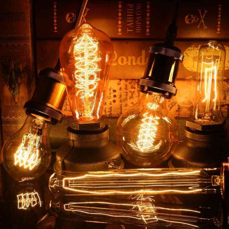 Vintage retro filament, ampul-glødelampe
