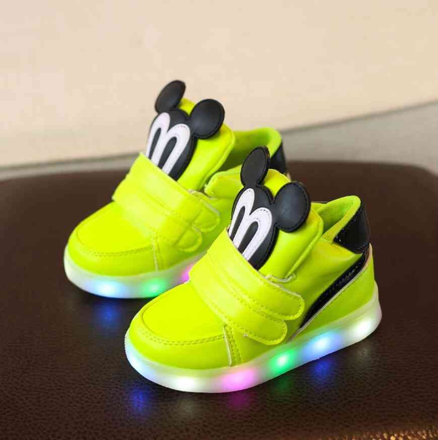 Children Casual Shoes With Led Light, & Sneakers