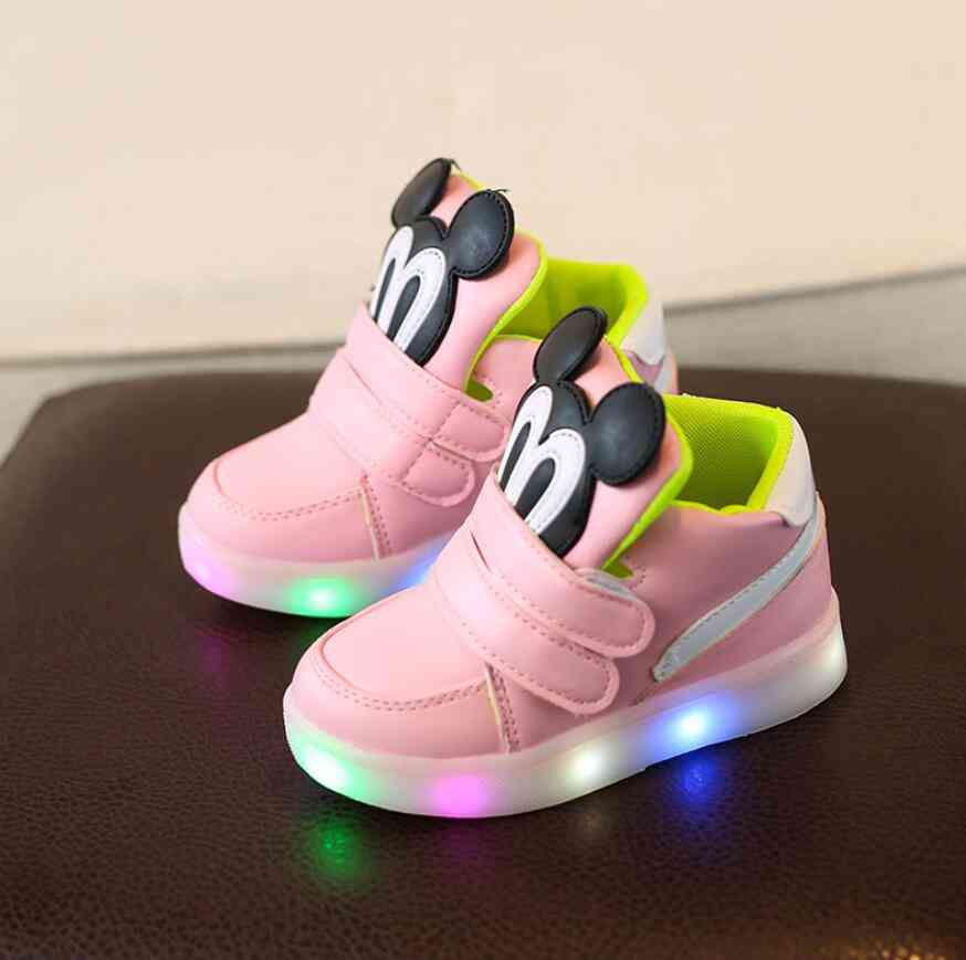 Otroški priložnostni čevlji z led lučjo in superge
