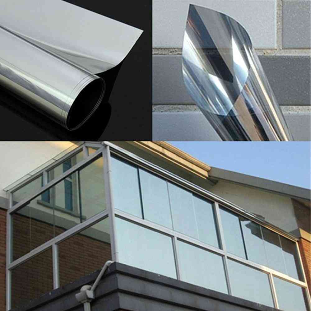 One-way Self-adhesive, Reflective Mirror Glass, Window Film For Home