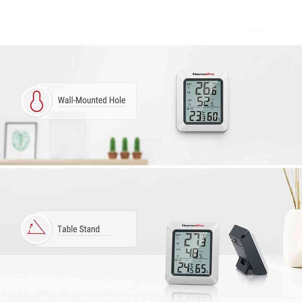 безжичен цифров вътрешен/ външен термометър, монитор с измервател на температурата и влажността