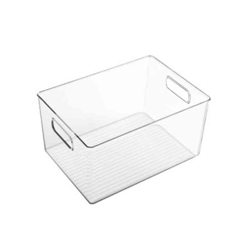 Plastic Food Storage Container With Side Handle Refrigerator Basket