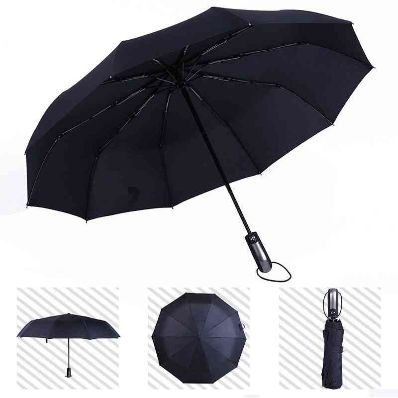 Wind Resistant Folding Automatic Umbrella