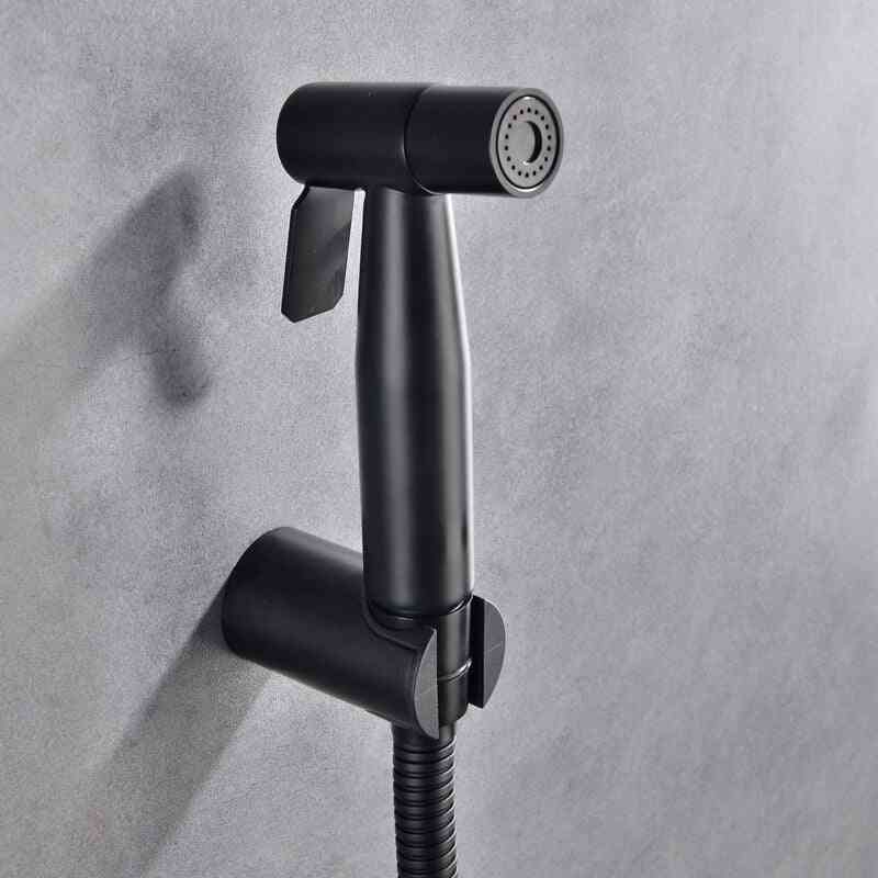 Stainless Steel- Handheld Bidet Spray Shower Set- Toilet Sprayer Douche Kit