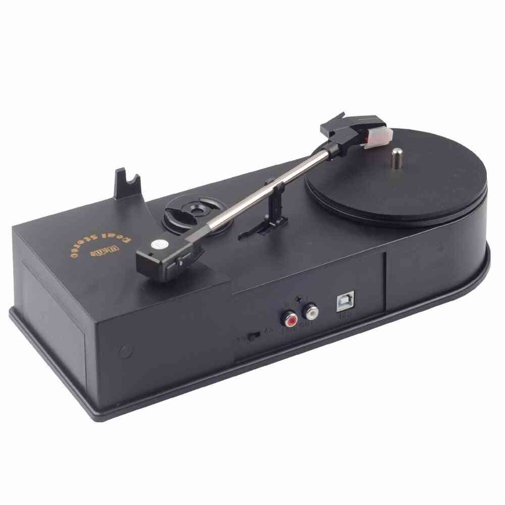 Usb Portable- Turntable Audio Player, Mp3/ Wav/ Cd Converter Without Pc