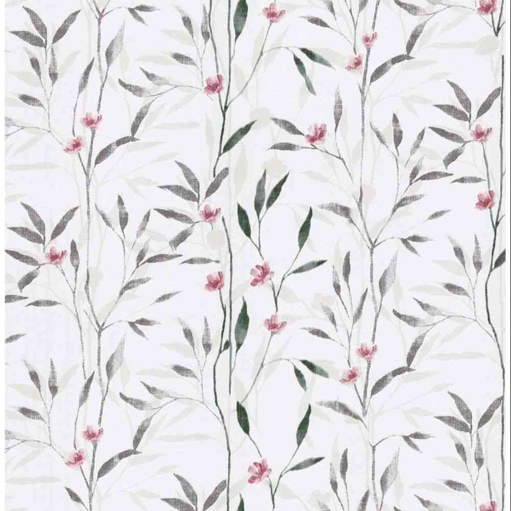 Self-adhesive, Peel And Stick, Floral Leaf Wallpaper Design For Home Decor