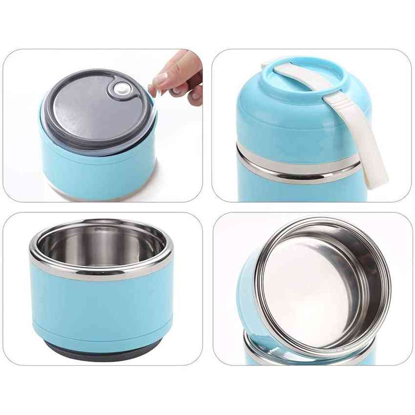 Three-layer Leak-proof Lunch Box, Outdoor Portable Food Storage Container