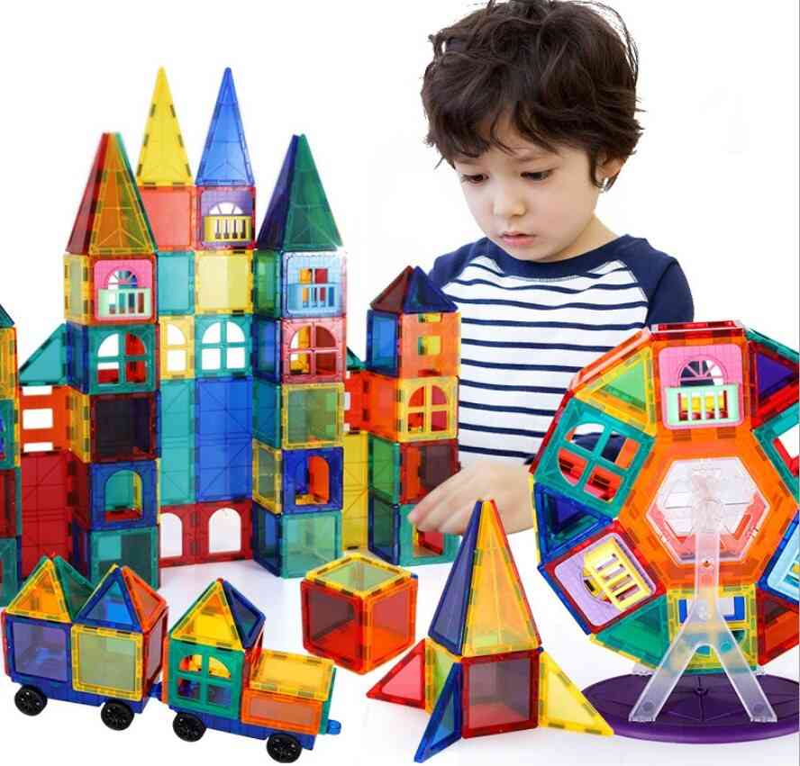 Transparent magnetisk designer, modell och byggstenar leksak