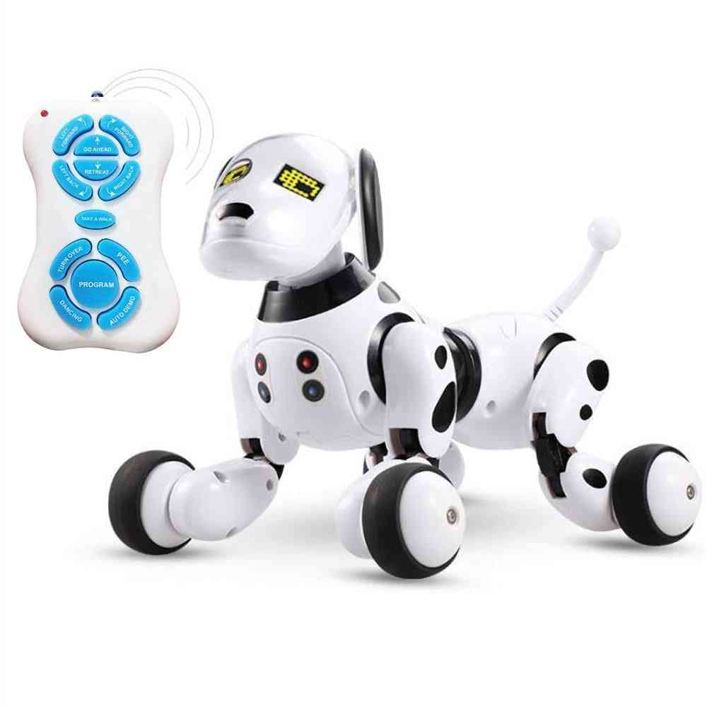 Crianças pet eletrônico, controle remoto sem fio robô cachorro falando brinquedo
