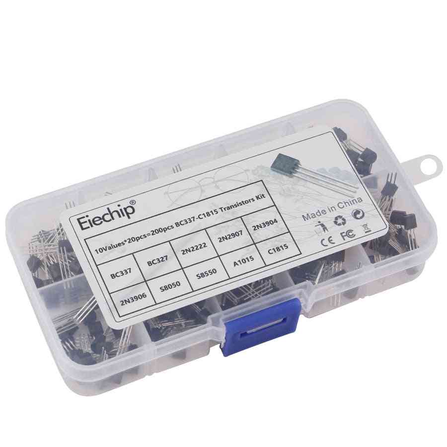 200pcs- Values Transistor, Box Pack Kit