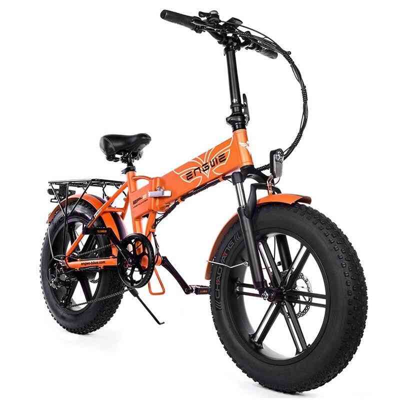 7-biegowy elektryczny, mocny silnik, górski rower z grubymi oponami, śnieżny e-rower