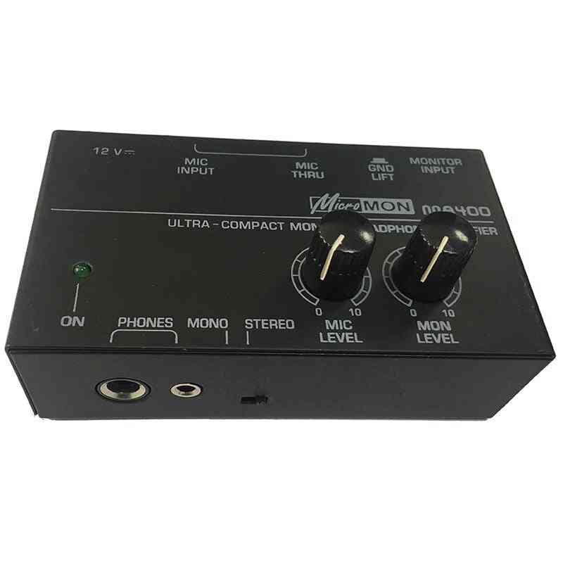 Ma400- preamplificador de auriculares, monitor de micrófono (paquete negro 1)